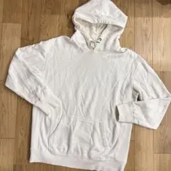 BAYFLOW パーカー ホワイト 白 シンプル メンズ やや汚れあり