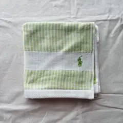 【新品】Ralph Lauren ストライプウォッシュタオル 42サイズ