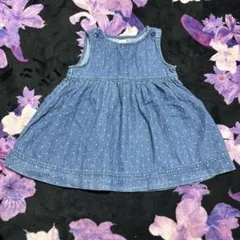 baby GAP 水玉デニムワンピース