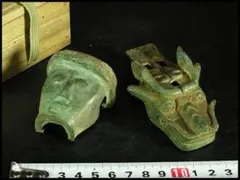 李朝（李氏朝鮮）のアンティーク魚型錠前（二重ロック機構の希少品