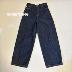 SOMETHING デニム バルーンパンツ インディゴ ハイウエスト Sのサムネイル