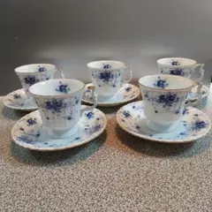 HOYA CHINA  花柄 カップ・ソーサー 5客セット