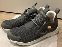 【美品】Reebok グレー メッシュスニーカー