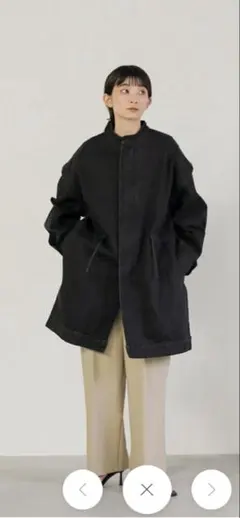 SELECT MOCA ダークデニム カバーオール スタンドカラー　ベスト