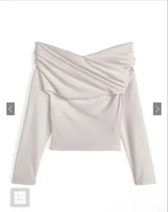 オフショルダードレープトップス[gn532]