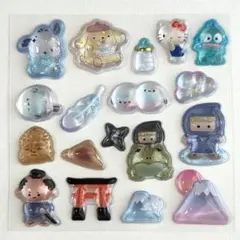 【正規品】ボンボンドロップシール　おすそわけ　おすそ分け　和柄　忍者　富士山