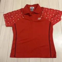 YONEX ドット柄 レッド ポロシャツ