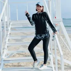 ラッシュガード フィットネス 水着 レディース 5点 M