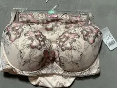花柄刺繍ブラジャーショーツセット