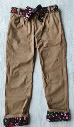 ケイトスペードニューヨーク キッズ 花柄リボン付きパンツ 120サイズ 【美品】のサムネイル