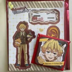 鬼滅の刃 バレンタイン&ホワイトデー アクリルスタンド ギフト缶バッジ 我妻善逸