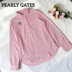 美品✨ PEARLY GATES パーリーゲイツポロシャツ　ゴルフシャツ　ピンクのサムネイル