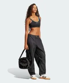 adidas　アディダス　 カーゴパンツ ブラック　黒　M