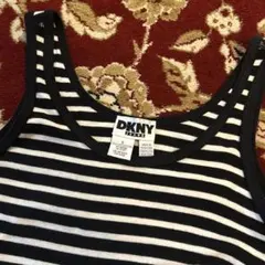 DKNY ボーダー ノースリーブワンピース タンクトップ 平成 00sのサムネイル