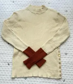 【美品】DISCOAT ディスコート　薄手バイカラーニット