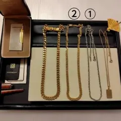 120【遺品整理・生前整理】ジバンシー　ライター　ネックレス　喜平　 刻印