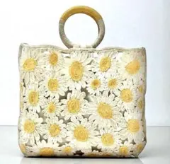 ZARA デイジー クロシェ手編み2wayトートバッグ