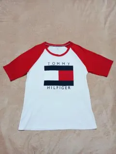 TOMMY HILFIGER ラグランスリーブTシャツ LG