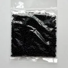 30g ジェット ファルファーレ 小 チェコビーズ ガラスビーズ 黒 ブラック