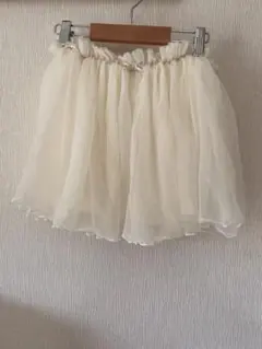 INGNI Firstアイボリー フリル シフォン スカートXL