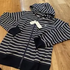 BELLE MAISON ネイビー/ホワイトストライプ パーカー 160センチ