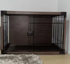 アイリスオーヤマ DCM ウッディサークル ワイド 犬 ケージ 屋根付 木製のサムネイル