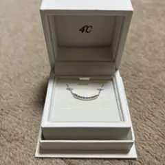 4°C シルバー ネックレス オリジナルボックス付き