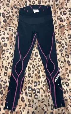 MIZUNOランニングレギンス S ブラック/ピンク