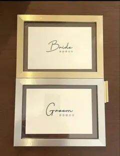 結婚式　受付　サイン ウェルカムスペースGroom & Bride