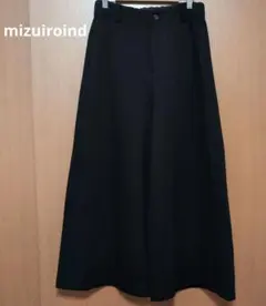 mizuiroind ワイドパンツ ブラックのサムネイル