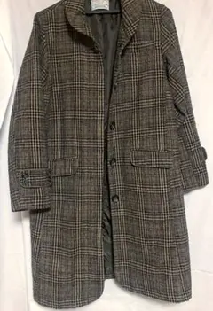 チェックコート　レディース