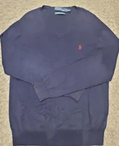Polo by Ralph Lauren ネイビー Vネックセーター M