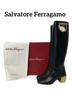 【定価約7万】Salvatore Ferragamo ロングブーツ 【24cm】