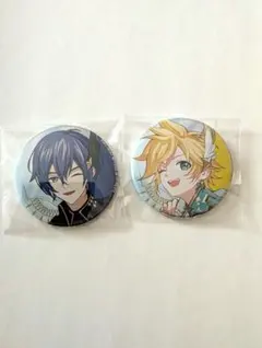 プロセカ　B's-LOG 缶バッジ　鏡音レン　KAITO ビーズログ