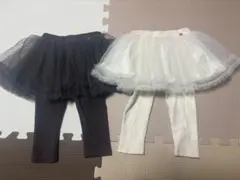 プティマイン　レギンス付きチュールスカート80cm