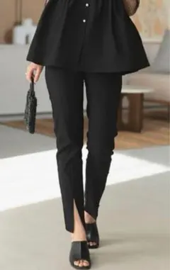 しまむら manaoさんコラボ　スリットスキニーパンツ