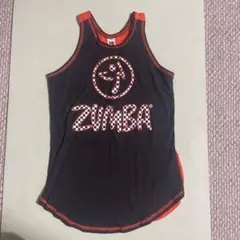 ZUMBA タンクトップ 黒/オレンジ　M(アメリカサイズ)