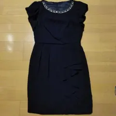 ジャスグリッティー　ワンピース　ドレス　ネイビー　ビジュー　フォーマル