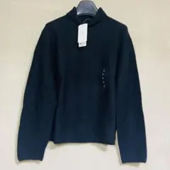 新品　UNIQLO ユニクロ　3Dラムブレンド　タートルネックセーター　黒　L
