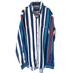 Wrangler ラングラー ストライプ ウエスタンシャツ 長袖デニムシャツ