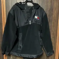 TOMMY HILFIGER フリースジャケット L ブラック