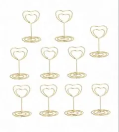 ハート型テーブルナンバー立て 20個セット　テーブルナンバーA〜N