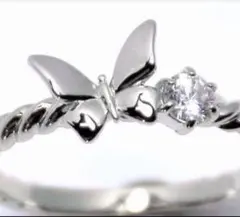 蝶 バタフライ リング