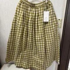 シーズンリーズンギンガムチェックロングスカートLサイズ新品未使用！のサムネイル