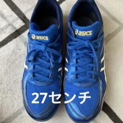 ASICS スパイクシューズ 青