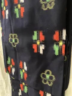 ウール着物アンサンブル　一度短時間着用。