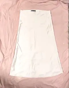 ZARA ホワイト　ロングスカート　レディース　2XL