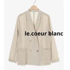 ルクールブラン メッシュ ダブルブレスト テーラードジャケット