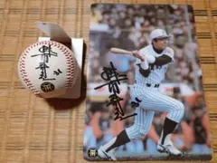 阪神タイガース 掛布雅之 サインボール＆下敷き セットのサムネイル