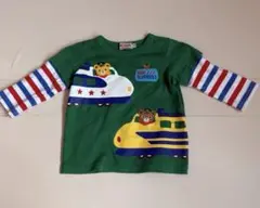 ミキハウス 長袖Tシャツ 70サイズ 乗り物 くまのサムネイル